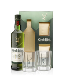 Glenfiddich Single Malt 12y 40% 0,7l + 2 poháre