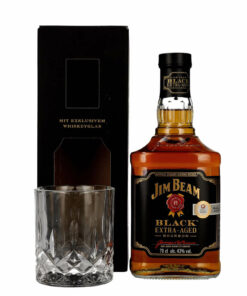 Jim Beam Black Extra-Aged Bourbon 43% 0,7l +1 pohár GB