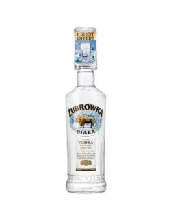 Zubrowka Biala Vodka 0,7l 37,5% + Pohár