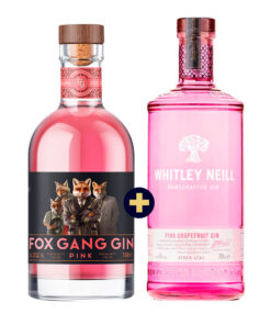 Whitley Neill Pink Grapefruit 0,7l 43% + Fox Gang Pink Gin 37,5% 0,7l set