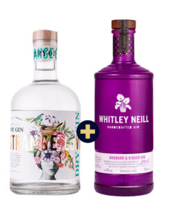 Whitley Neill Rhubarb & Ginger 0,7l 43% + Strange Luve Gin 40% 0,7l set