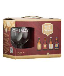 Chimay darčekové balenie 4x 0,33l + 1 pohár GB