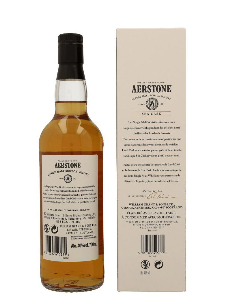 Aerstone Sea Cask 10 Years Old 40% 0,7l GB – Obrázok 2