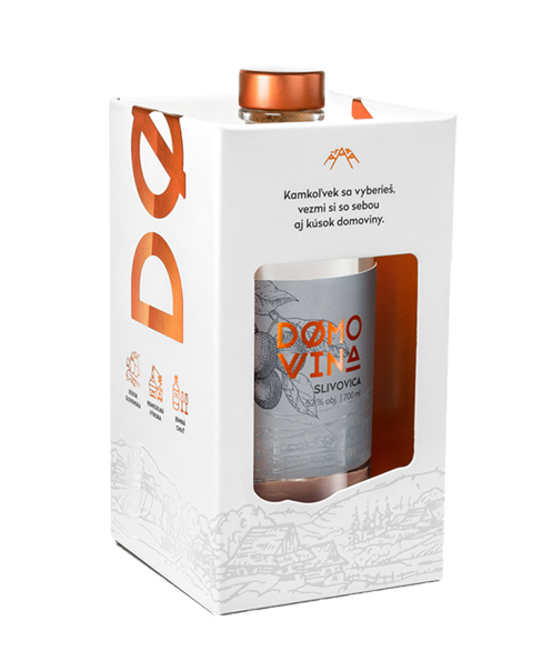 Domovina Slivovica 52% 0,7l darčekové balenie
