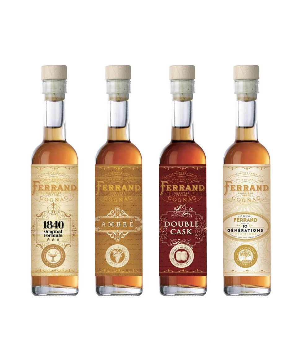 Ferrand Cognac The Collection Box 4x 0,1l 40-46% GB – Obrázok 2