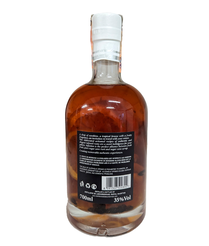 Rum Labourdonnais Infusion Orange & Coffee 0,7l 35% – Obrázok 2