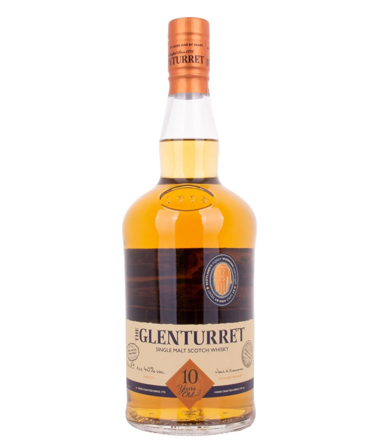 The Glenturret 10 Years Old Single Malt Scotch Whisky 40% 0,7l