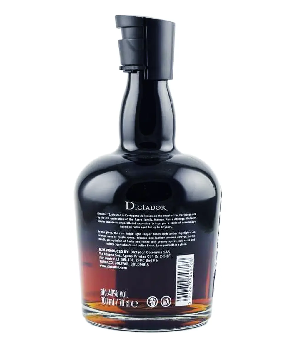 Dictador Reserva premium 12yo 40% 0,7l – Obrázok 2