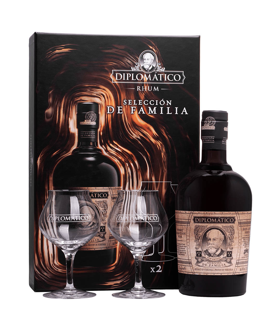 Diplomatico Seleccion de Familia 43% 0,7l + 2 poháre GB