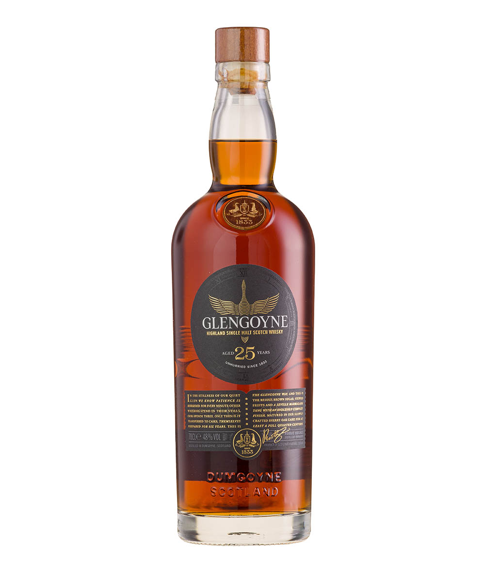 Glengoyne 25y - Drevená krabica 48% 0,7l GB – Obrázok 2