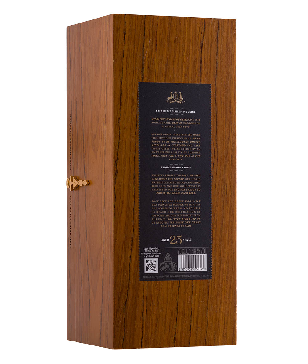 Glengoyne 25y - Drevená krabica 48% 0,7l GB – Obrázok 5