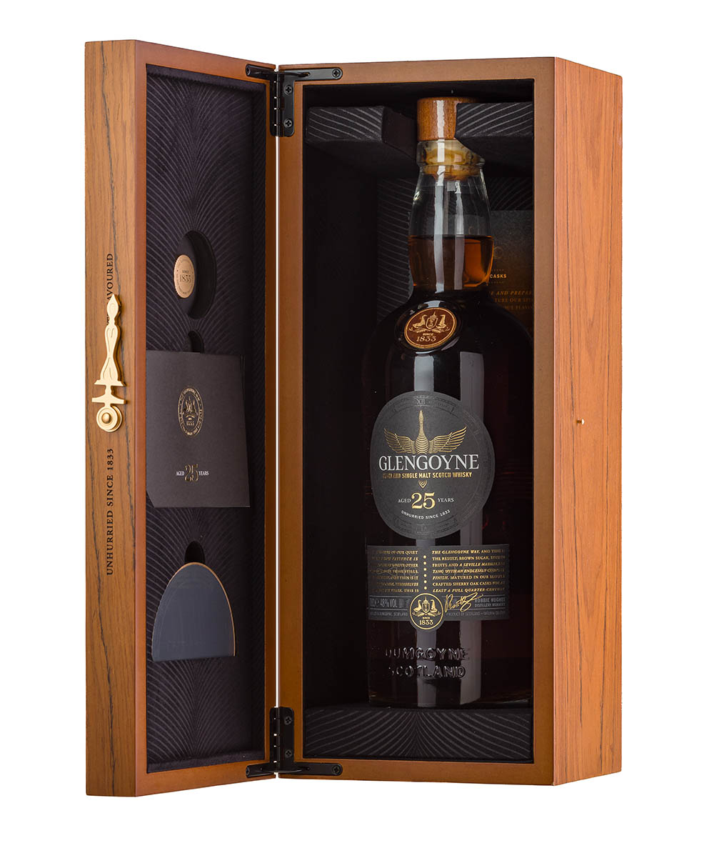 Glengoyne 25y - Drevená krabica 48% 0,7l GB