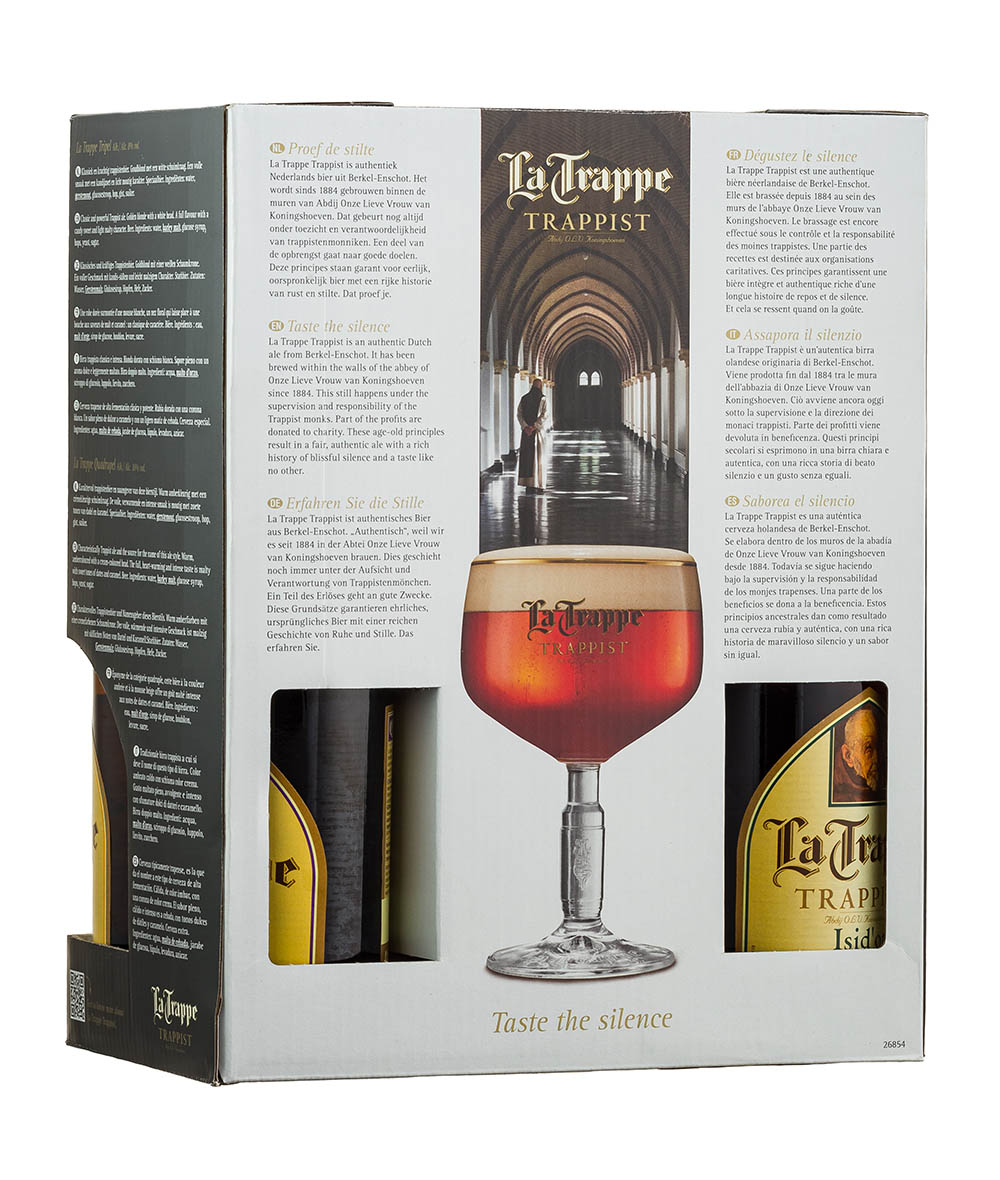 La Trappe darčekové balenie 4x 0,33l + 1 pohár GB – Obrázok 2