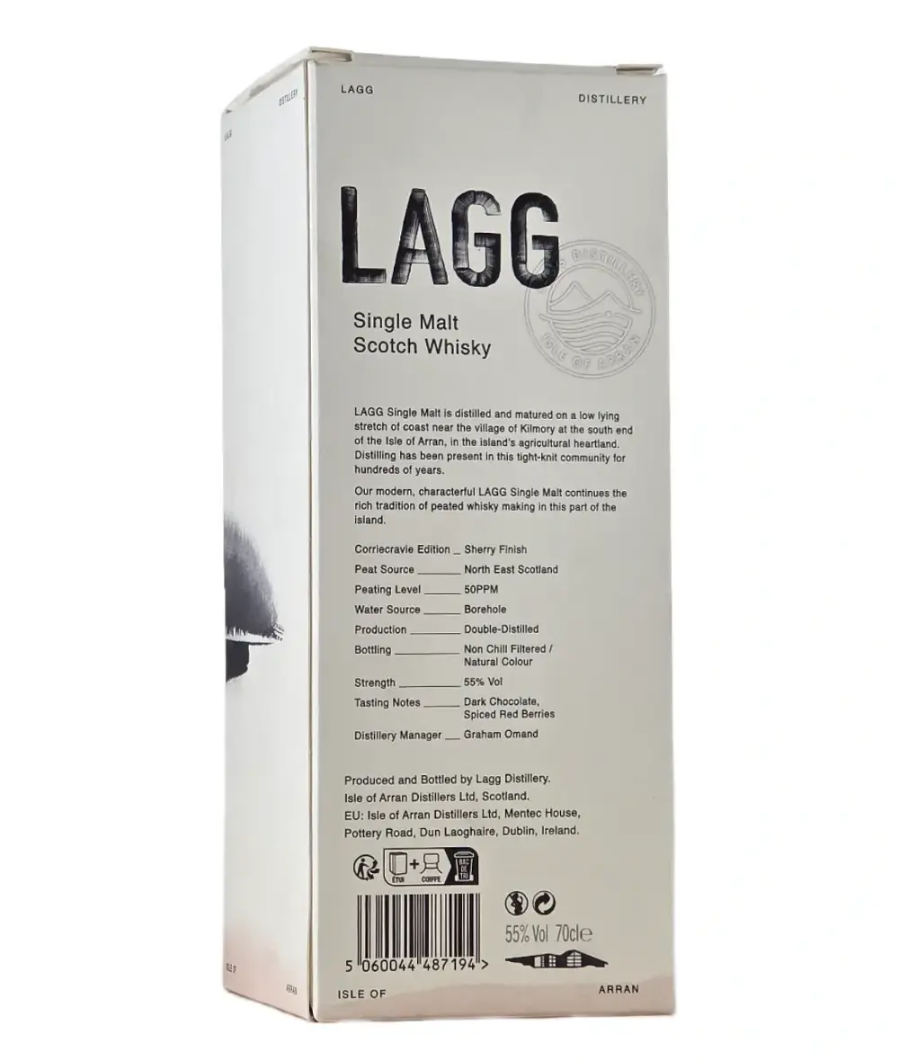 Lagg Corriecravie Sherry Cask 55% 0,7l GB – Obrázok 3