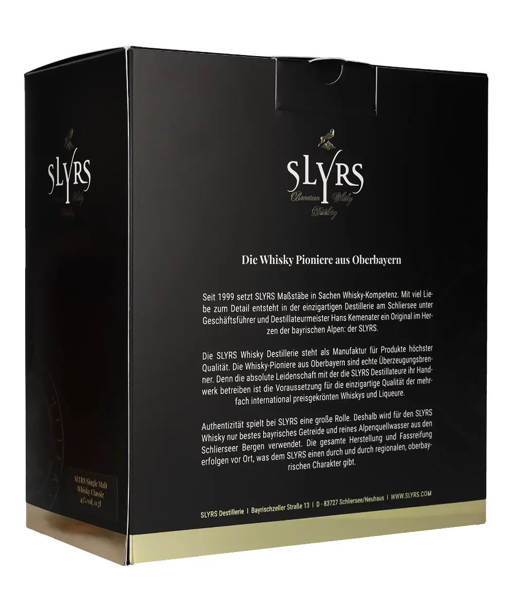 Slyrs Single Malt Classic Whisky + pohár 43% 0,7l GB – Obrázok 3