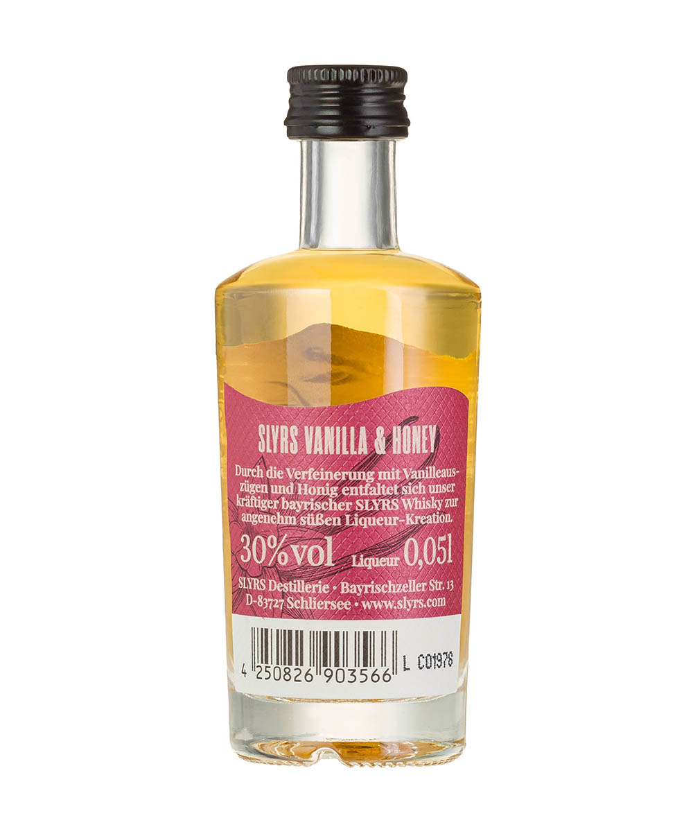 Slyrs Vanilla & Honey Liqueur 30% 0,05l – Obrázok 2