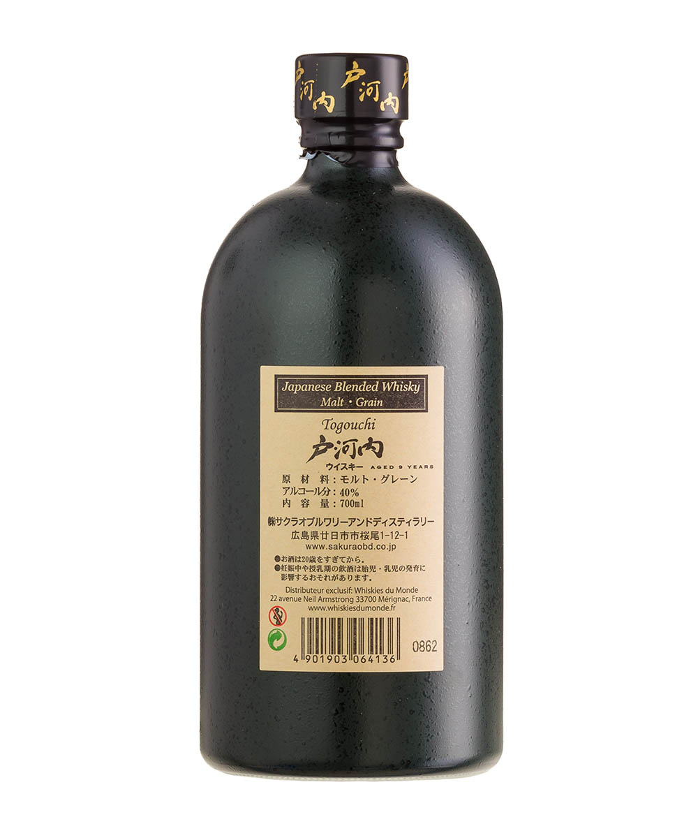 Togouchi 9y Japanese Blended Whisky 0,7l 40% GB – Obrázok 4