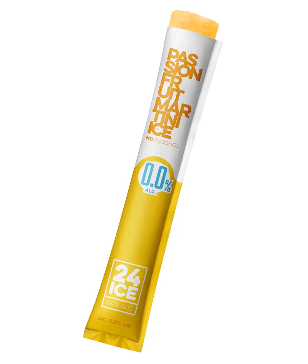 24 ICE 50-Pack Passion Fruit Martini Mrazený Mocktail 0,0% 50x65ml – Obrázok 2